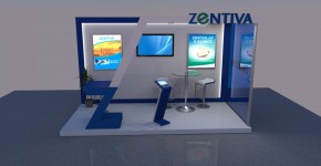 Simulare 3D stand Zentiva